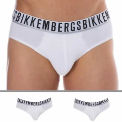 Bikkembergs Slips-Lot de 2 Slips Essential Coton Blancs