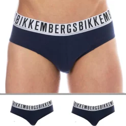Bikkembergs Slips-Lot de 2 Slips Essential Coton Bleu Marine