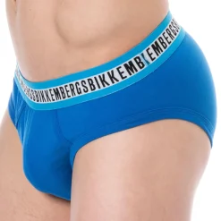 Bikkembergs Slips-Lot de 3 Slips Fashion Tape Coton Bleu - Noir - Blanc