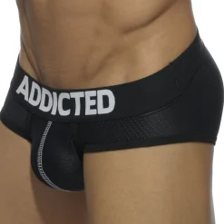 Addicted Sous-Vêtements Push Up|Push Up-Lot de 3 Slips Mesh Push Up Blanc - Bleu Marine - Noir