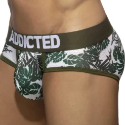 Addicted Slips-Lot de 2 Slips Mesh Tropicana Bleu - Kaki