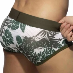 Addicted Slips-Lot de 2 Slips Mesh Tropicana Bleu - Kaki