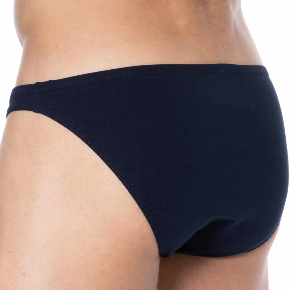 SKU Mini Slips|Slips-Lot de 3 Slips Mini Coton Bleu Marine