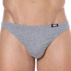 SKU Mini Slips|Slips-Lot de 3 Slips Mini Coton Gris