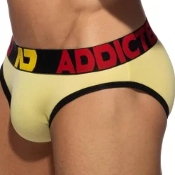 Addicted Slips-Lot de 3 Slips Seamless Rose - Bleu - Jaune