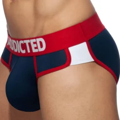 Addicted Slips-Lot de 3 Slips Second Skin Blanc - Marine - Bleu Roi