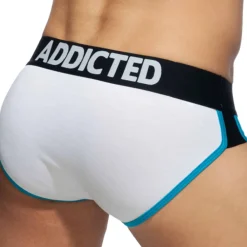 Addicted Slips-Lot de 3 Slips Second Skin Blanc - Marine - Bleu Roi