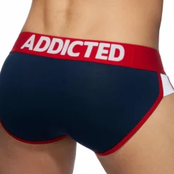 Addicted Slips-Lot de 3 Slips Second Skin Blanc - Marine - Bleu Roi