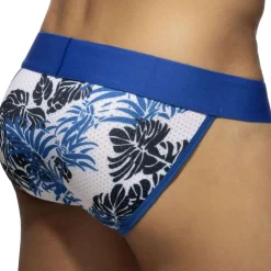 Addicted Slips Tanga|Slips-Lot de 2 Slips Tangas Mesh Tropicana Bleu - Kaki