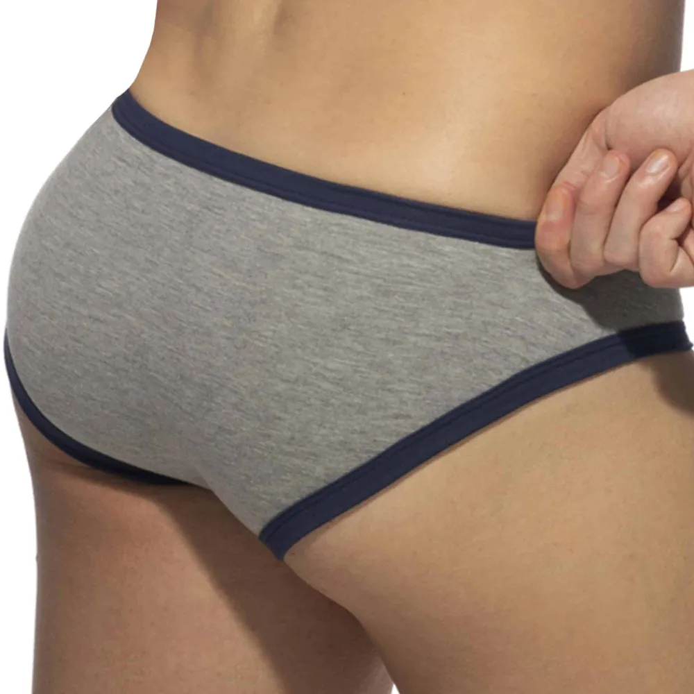 Addicted Mini Slips|Slips-Lot de 3 Slips Twink Coton Orange - Gris - Kaki