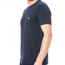 Emporio Armani T-Shirts-Lot de 2 T-Shirts Col Rond Core Logoband Bleu Marine