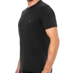 Emporio Armani T-Shirts-Lot de 2 T-Shirts Col Rond Core Logoband Noirs