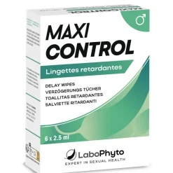 Labophyto Sexualité / Bien-Être-MaxiControl Lingettes Retardantes - 6 Lingettes 2,5 ml