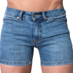 SKU Jeans Fesses Rondes|Fesses Rondes-Mini Short Jeans Original Super Push-Up Bleu Indigo