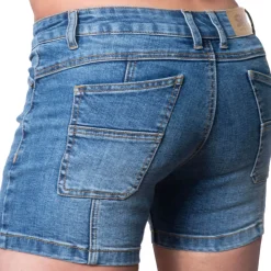SKU Jeans Fesses Rondes|Fesses Rondes-Mini Short Jeans Original Super Push-Up Bleu Indigo
