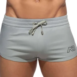 Addicted Shorts-Mini Short Sport Swoosh Gris