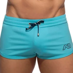 Addicted Shorts-Mini Short Sport Swoosh Turquoise