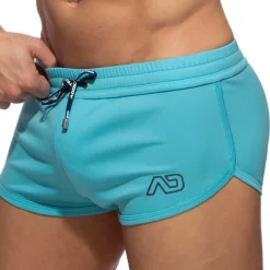 Addicted Shorts-Mini Short Sport Swoosh Turquoise