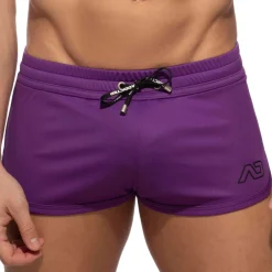 Addicted Shorts-Mini Short Sport Swoosh Violet