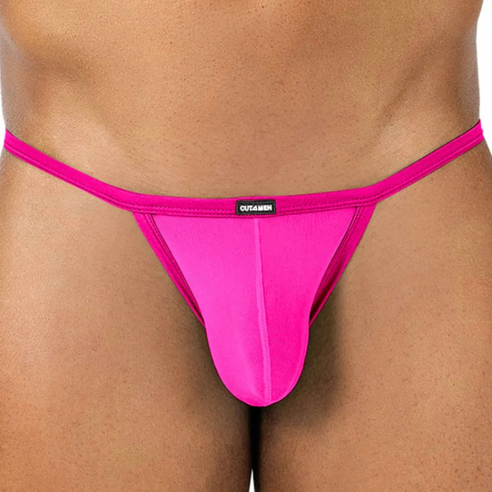 CUT4MEN Slips Sexy-Mini Slip Kini SP4NDEX GLOW Mesh Rose Vif