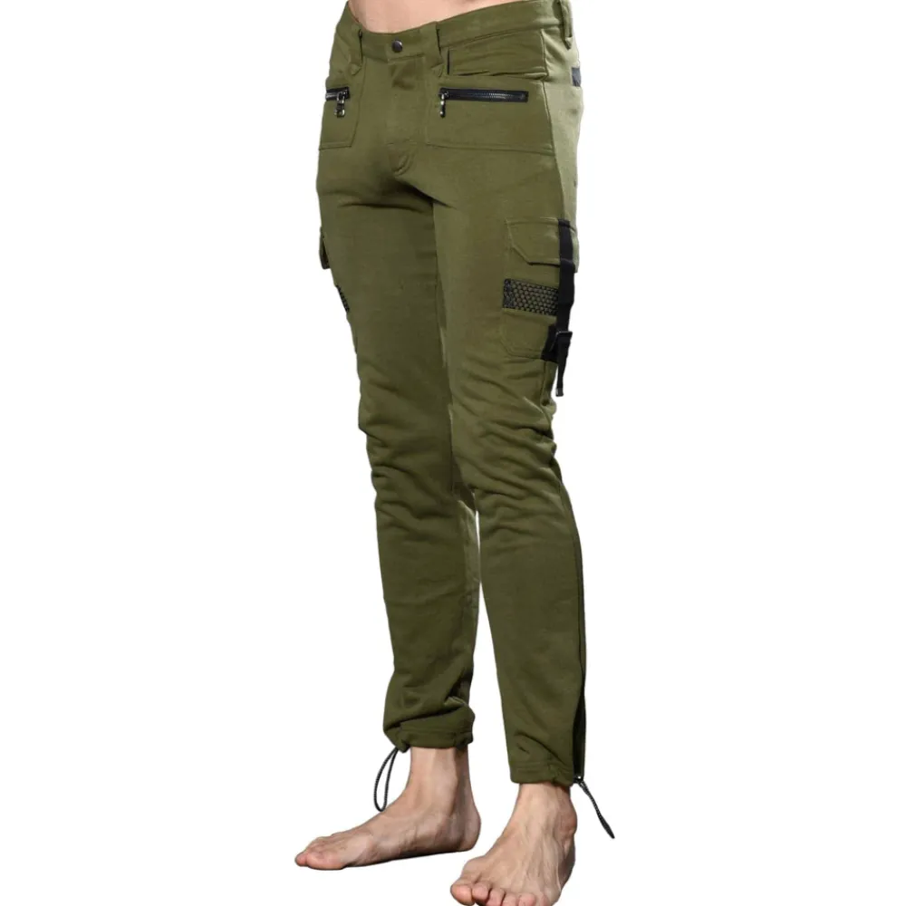 Andrew Christian Pantalons-Pantalon Cargo Glampground Olive