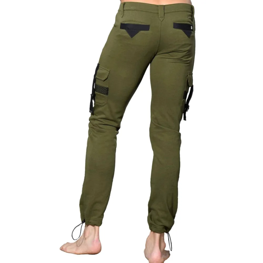 Andrew Christian Pantalons-Pantalon Cargo Glampground Olive