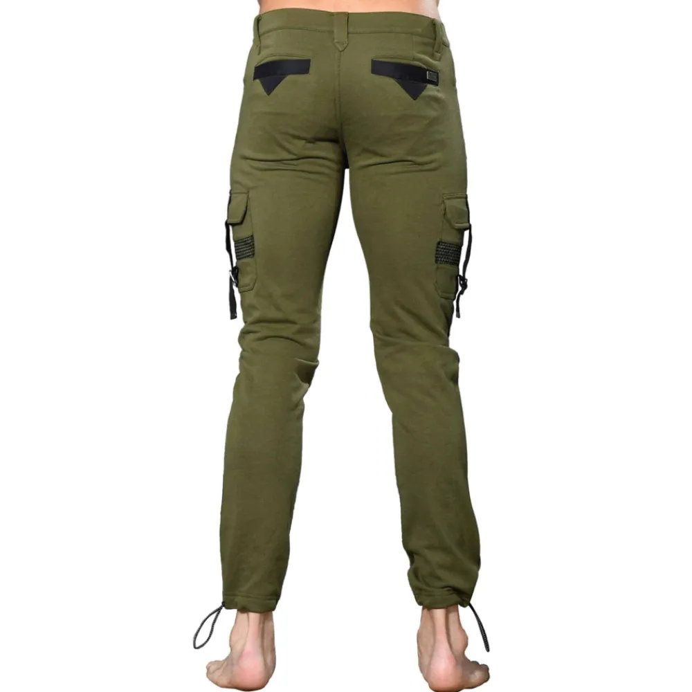 Andrew Christian Pantalons-Pantalon Cargo Glampground Olive