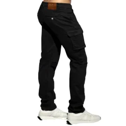 ES Collection Pantalons|Jeans-Pantalon Cargo Jeans Noir