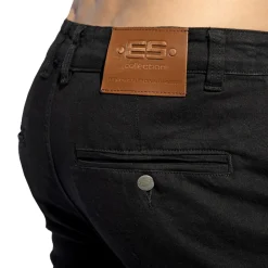 ES Collection Pantalons|Jeans-Pantalon Cargo Jeans Noir