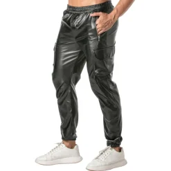 TOF Paris Tenues Sexy|Pantalons-Pantalon Cargo Kinky Noir