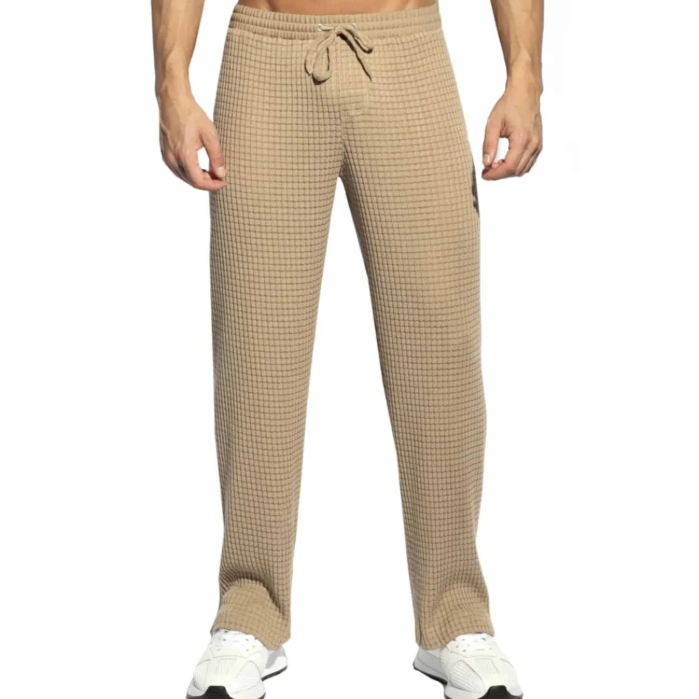 ES Collection Pantalons D'Intérieur|Pantalons-Pantalon Checkmate Beige