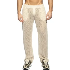 ES Collection Pantalons D'Intérieur|Pantalons-Pantalon Crochet Beige