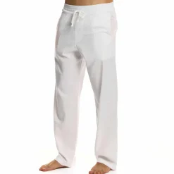 Modus Vivendi Pantalons D'Intérieur|Pantalons-Pantalon en Lin Blanc