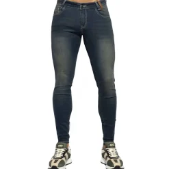 ES Collection Jeans-Pantalon Jeans Slim Fit Bleu Marine