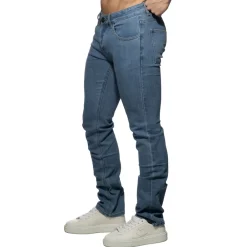 Addicted Jeans-Pantalon Jeans Straight Bleu Indigo