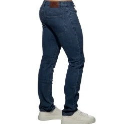Addicted Jeans-Pantalon Jeans Straight Bleu Marine