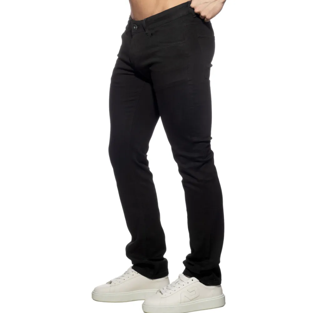 Addicted Jeans-Pantalon Jeans Straight Noir