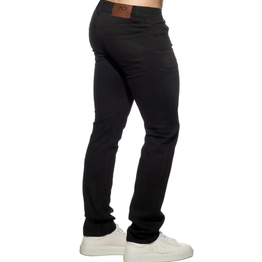 Addicted Jeans-Pantalon Jeans Straight Noir