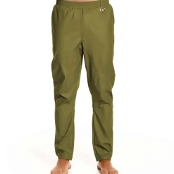 Modus Vivendi Pantalons-Pantalon Leather Simili Cuir Kaki