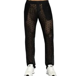 ES Collection Pantalons D'Intérieur|Pantalons-Pantalon Retro Ibiza Noir