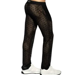 ES Collection Pantalons D'Intérieur|Pantalons-Pantalon Retro Ibiza Noir