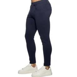 Addicted Pantalons|Jeans-Pantalon Slim Svelte Bleu Marine