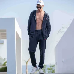 SKU Pantalons D'Intérieur|Pantalons-Pantalon Sport Coton Bleu Marine