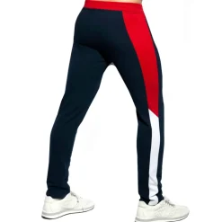 ES Collection Pantalons-Pantalon Sport FIT Piqué Bleu Marine