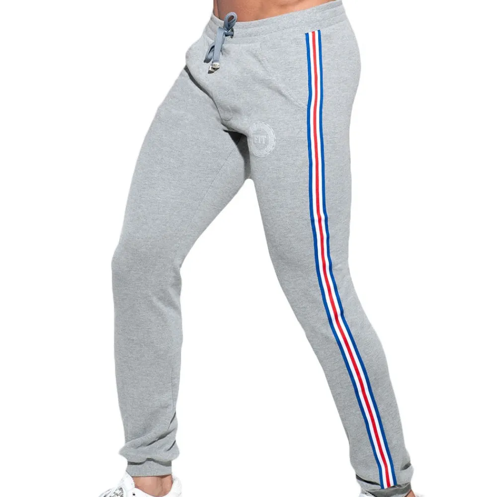 ES Collection Pantalons-Pantalon Sport FIT Tape Gris