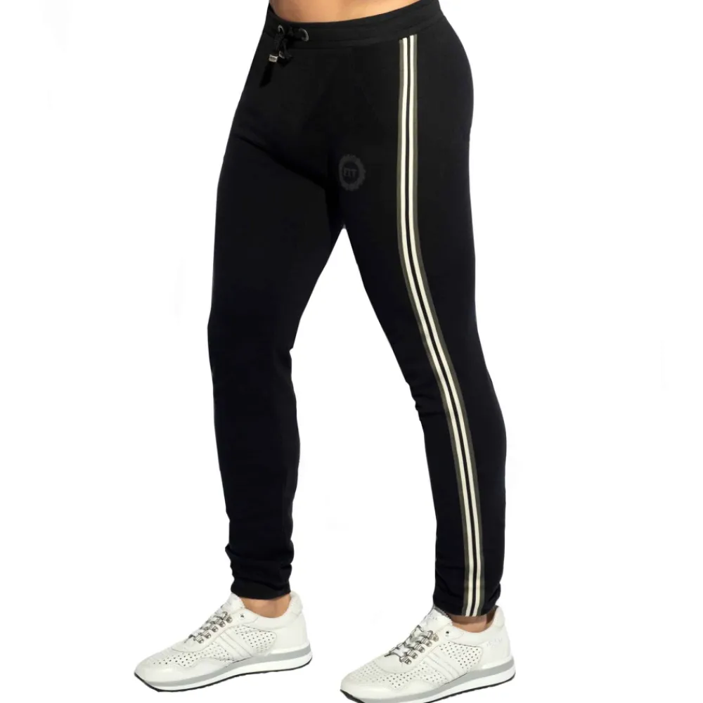 ES Collection Pantalons-Pantalon Sport FIT Tape Noir