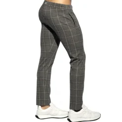 ES Collection Pantalons-Pantalon Tweed Gris