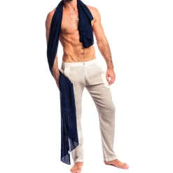 L'Homme invisible Plage-Paréo Calypso Bleu Marine