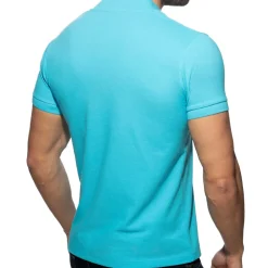 Addicted Chemises / Polos|T-Shirts-Polo Col V AD Turquoise