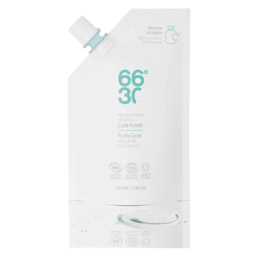 66°30 Soins Du Visage-Recharge Nettoyant Visage Ultra-Doux - Cycle Pureté - 100 ml
